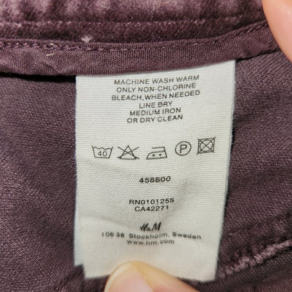 H&M Purple Velvet Layered Skirt, Size 4 - Picture 5 of 7